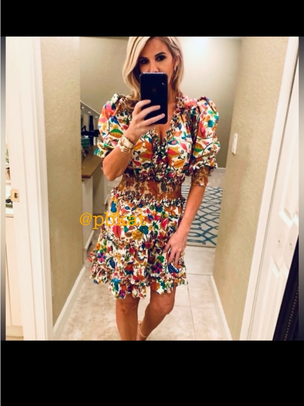 House of Harlow Floral Ruffle Mini Dress - Picture 6 of 12